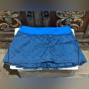 Lululemon Pace Setter Blue Skirt tennis skort size 6